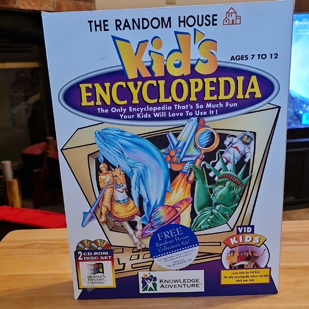 Kid's Encyclopedia - Interactive Learning  Software Game, 2 CDs, GUC